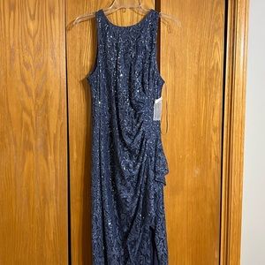 NWT Alex Evenings Blue Gown
